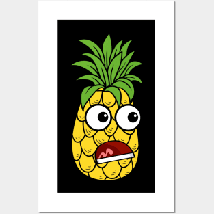 Shocked Pineapple Posters and Art